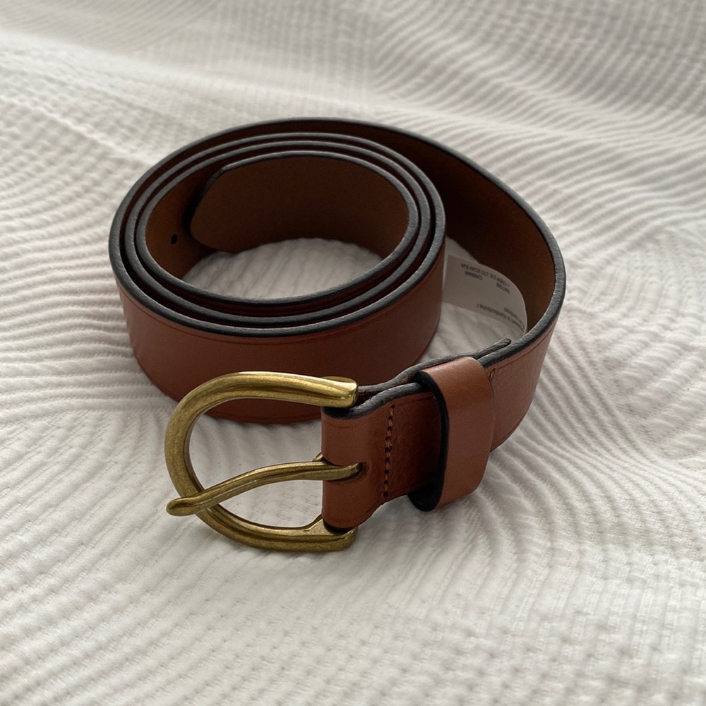 Madewell Leather Belt, pecan
